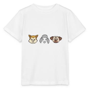 Dog dog lover pet dog owner gift - Stanley/Stella MINI CREATOR Kids’ T-Shirt - white - Front - Maike (125cm)