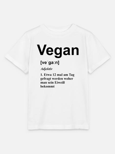 vegan - veganer geschenk - lustig - eiweiß - - Stanley/Stella Kinder T-Shirt MINI CREATOR - Weiß