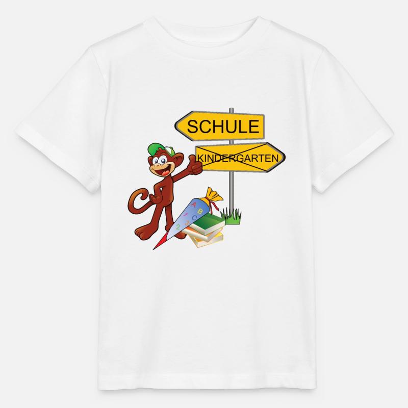 Einschulung Affe - Stanley/Stella Kinder T-Shirt MINI CREATOR  - Weiß