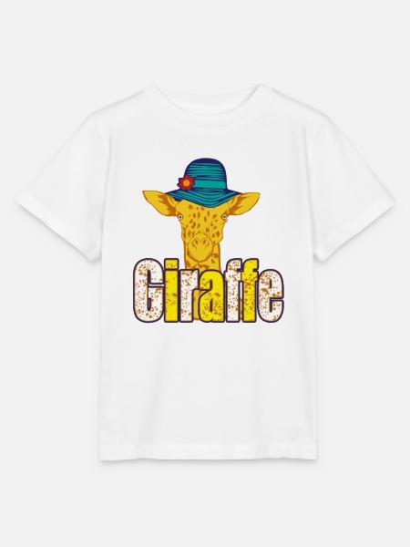 Giraffe - Stanley/Stella Kinder T-Shirt MINI CREATOR - Weiß