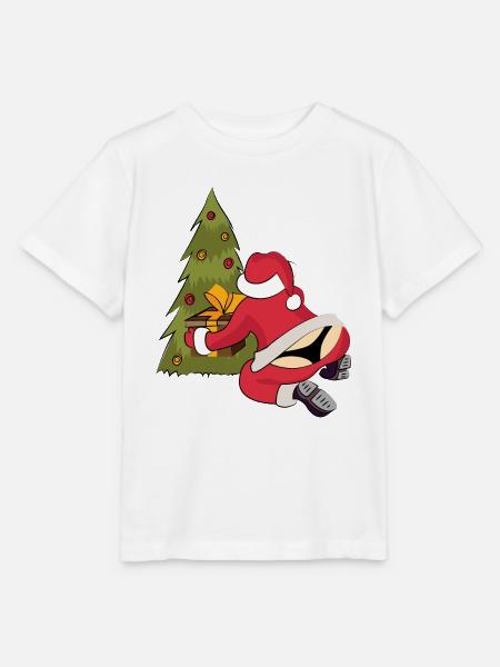 Weihnachtsmann String Weihnachsbaum Bescherung - Stanley/Stella Kinder T-Shirt MINI CREATOR - Weiß