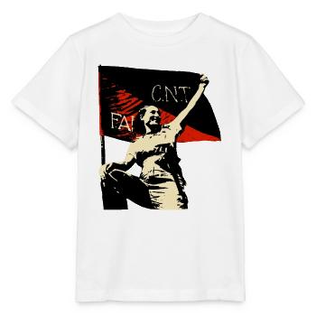 Anarchy Flag Woman - Stanley/Stella Kinder T-Shirt MINI CREATOR  - Weiß - Vorne - Maike (125cm)