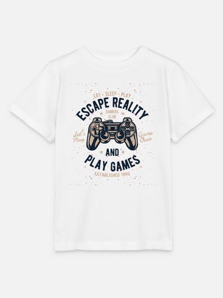 Escape Reality - Stanley/Stella Kinder T-Shirt MINI CREATOR  - Weiß