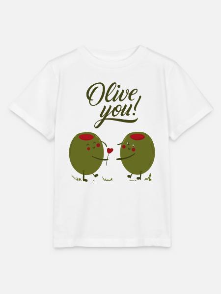 Olive you - Liebeserklärung - Partnerschaft - Stanley/Stella Kinder T-Shirt MINI CREATOR  - Weiß