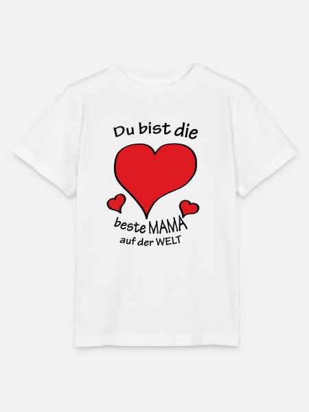 Beste Mama - Stanley/Stella Kinder T-Shirt MINI CREATOR - Weiß