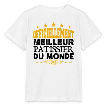 Patissier | le Meilleur Patissier cadeau Patissier - T-shirt bio MINI CREATOR Stanley/Stella Enfant - blanc - Devant - Maike (125cm)