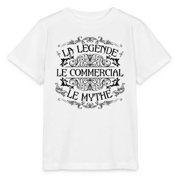 Commercial | la légende Commercial le mythe - T-shirt bio MINI CREATOR Stanley/Stella Enfant - blanc - Devant - Maike (125cm)