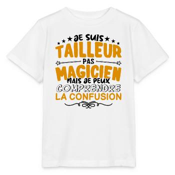 Tailleur pas Magicien | le Meilleur Tailleur cade - T-shirt bio MINI CREATOR Stanley/Stella Enfant - blanc - Devant - Maike (125cm)