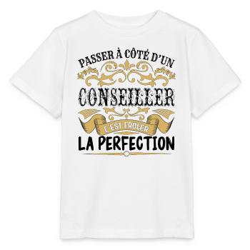 Conseiller | le Meilleur cadeau Conseiller - T-shirt bio MINI CREATOR Stanley/Stella Enfant - blanc - Devant - Maike (125cm)