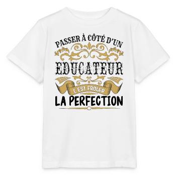 Educateur | le Meilleur cadeau Educateur - T-shirt bio MINI CREATOR Stanley/Stella Enfant - blanc - Devant - Maike (125cm)