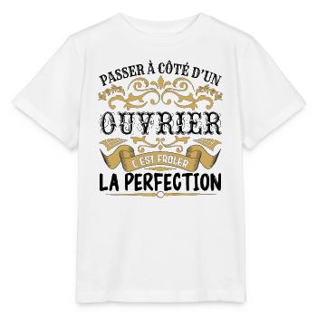 Ouvrier | le Meilleur cadeau Ouvrier - T-shirt bio MINI CREATOR Stanley/Stella Enfant - blanc - Devant - Maike (125cm)
