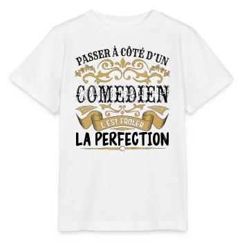 Comedien | le Meilleur cadeau Comedien - T-shirt bio MINI CREATOR Stanley/Stella Enfant - blanc - Devant - Maike (125cm)