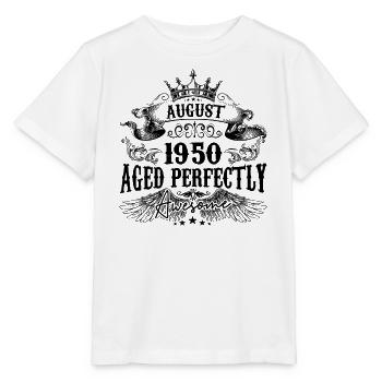 1950 | Juli Aged Perfectly 1950 Geburtstagsgeschenk - Stanley/Stella Kinder T-Shirt MINI CREATOR  - Weiß - Vorne - Maike (125cm)