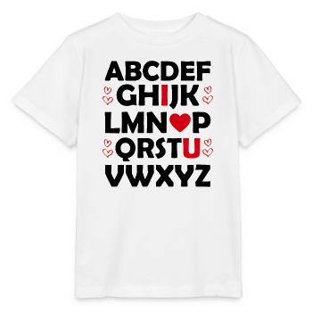 Saint Valentin Cadeau Copine Copain Février ! - T-shirt bio MINI CREATOR Stanley/Stella Enfant - blanc - Devant - Maike (125cm)