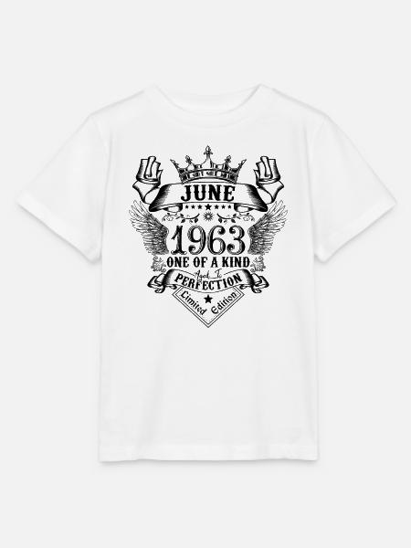 Geburtstag Juni 1963 geboren im Juni 1963 - Stanley/Stella Kinder T-Shirt MINI CREATOR  - Weiß