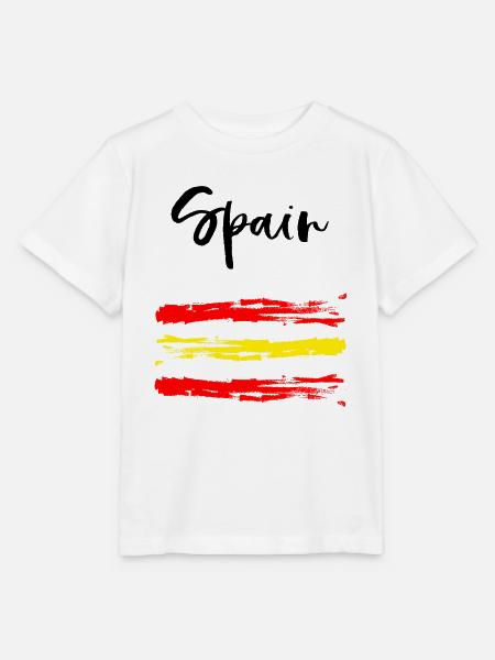 Spain - Spanien - Fußball - Fanshirt - Stanley/Stella Kinder T-Shirt MINI CREATOR - Weiß