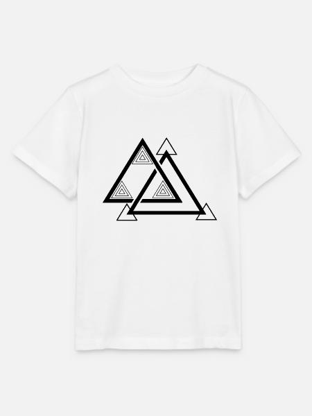 Dreieck Modern - Stanley/Stella Kinder T-Shirt MINI CREATOR  - Weiß