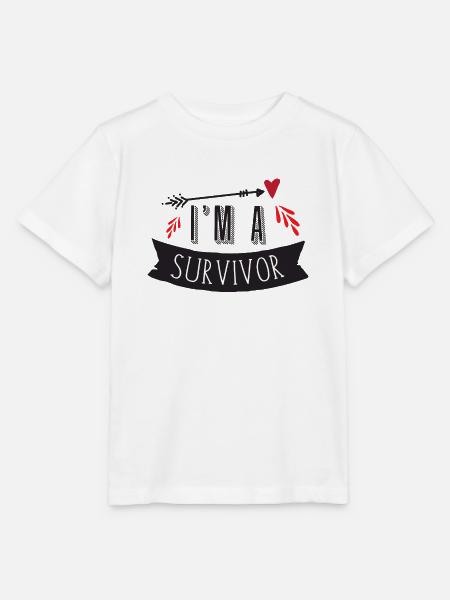 Ich bin ein Überlebender - Stanley/Stella Kinder T-Shirt MINI CREATOR - Weiß