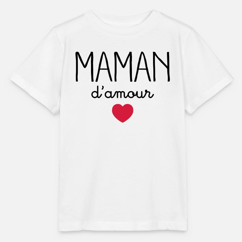 Maman D'Amour - T-shirt bio MINI CREATOR Stanley/Stella Enfant - blanc