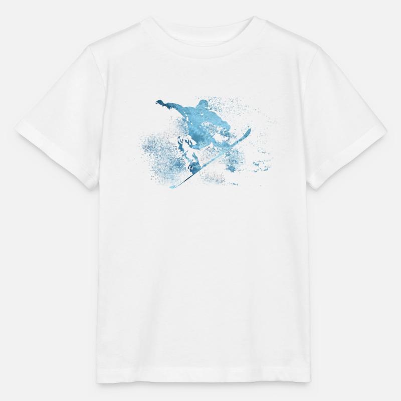 snowboard - T-shirt bio MINI CREATOR Stanley/Stella Enfant - blanc