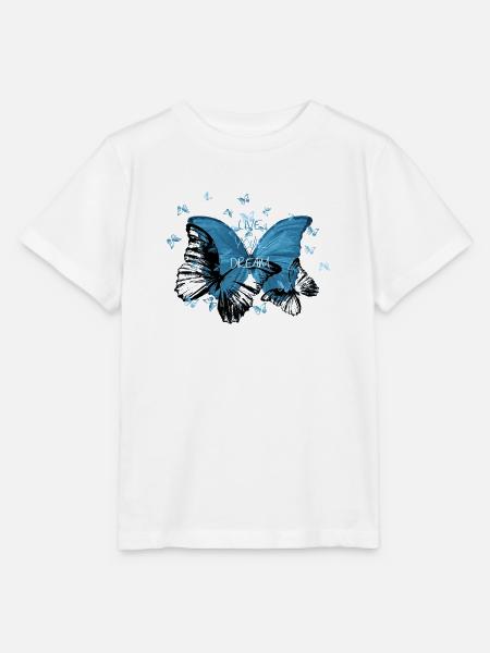 Jeans butterfly - Stanley/Stella Kinder T-Shirt MINI CREATOR - Weiß