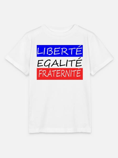 Freiheit Gleichheit Brüderlichkeit - Stanley/Stella Kinder T-Shirt MINI CREATOR - Weiß