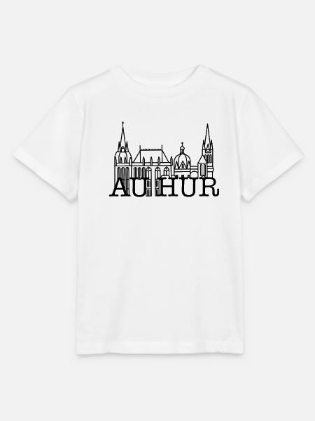 Stadt Aachen „au hur “, Sehenswürdigkeit, Dom - Stanley/Stella Kinder T-Shirt MINI CREATOR  - Weiß