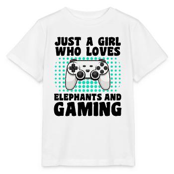 Gamer & Elefanten Videospiele & Majestic Power - Stanley/Stella Kinder T-Shirt MINI CREATOR  - Weiß - Vorne - Maike (125cm)