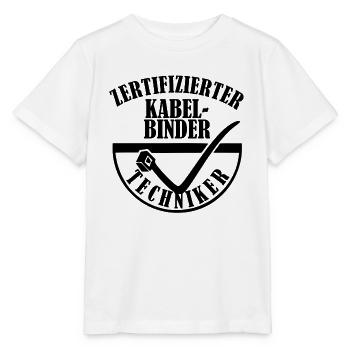 Certified Cable Tie Technician - Stanley/Stella MINI CREATOR Kids’ T-Shirt - white - Front - Maike (125cm)