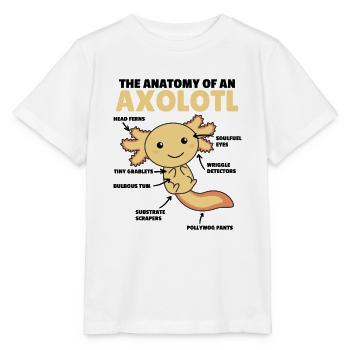 Axolotl Explanation Anatomy of an Axolotl - Stanley/Stella MINI CREATOR Kids’ T-Shirt - white - Front - Maike (125cm)