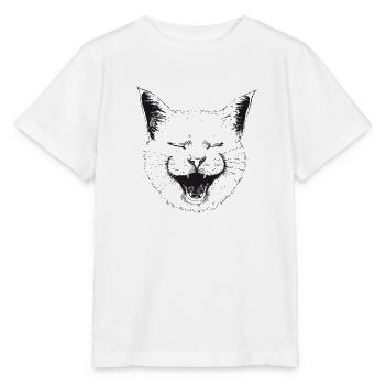 LOL Cat - Stanley/Stella Kinder T-Shirt MINI CREATOR  - Weiß - Vorne - Maike (125cm)