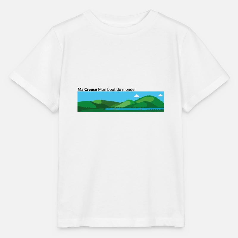 Ma Creuse Mon bout du monde - T-shirt bio MINI CREATOR Stanley/Stella Enfant - blanc