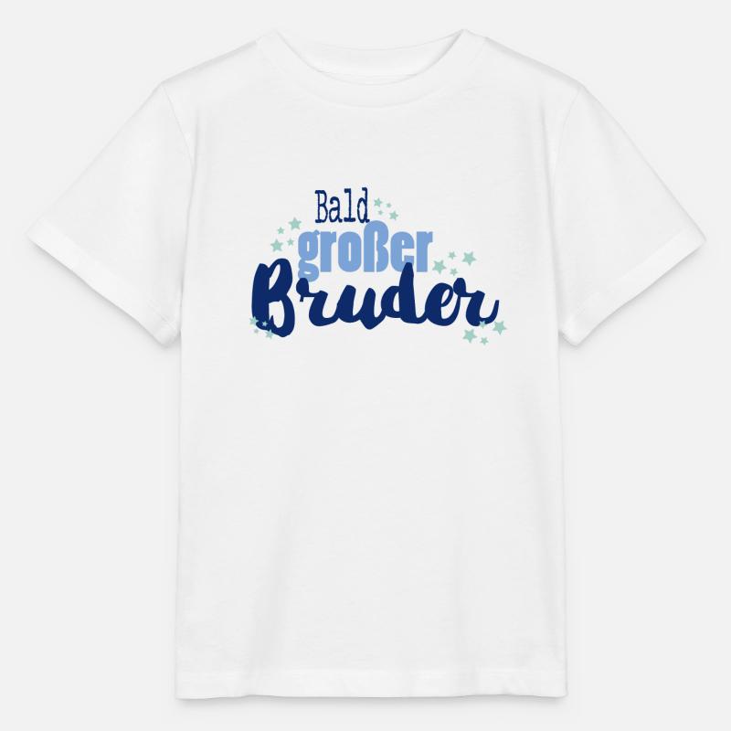 Bald grosser Bruder blau - Stanley/Stella Kinder T-Shirt MINI CREATOR  - Weiß