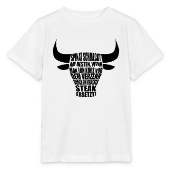 steak - Stanley/Stella Kinder T-Shirt MINI CREATOR  - Weiß - Vorne - Maike (125cm)