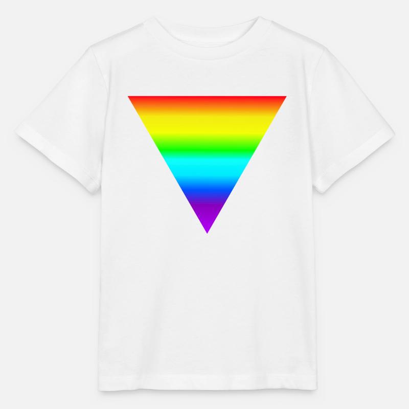 Regenbogen Dreieck - Stanley/Stella Kinder T-Shirt MINI CREATOR  - Weiß
