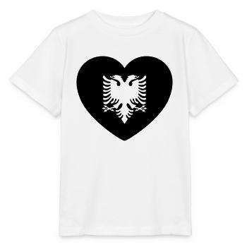 Albanie - T-shirt bio MINI CREATOR Stanley/Stella Enfant - blanc - Devant - Maike (125cm)