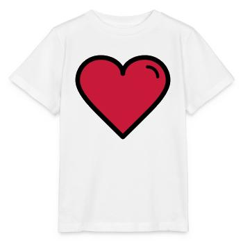 Valentine's Heart - Stanley/Stella MINI CREATOR Kids’ T-Shirt - white - Front - Maike (125cm)