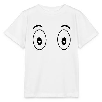 Yeux (oeils) - T-shirt bio MINI CREATOR Stanley/Stella Enfant - blanc - Devant - Maike (125cm)