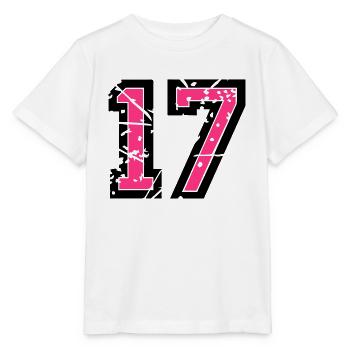 17 Vektor Used Look - Farbwechsel - Stanley/Stella Kinder T-Shirt MINI CREATOR  - Weiß - Vorne - Maike (125cm)