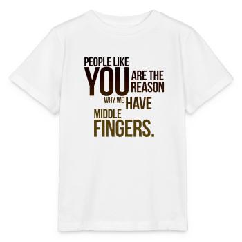 QUOTES ABOUT PEOPLE - Stanley/Stella MINI CREATOR Kids’ T-Shirt - white - Front - Maike (125cm)