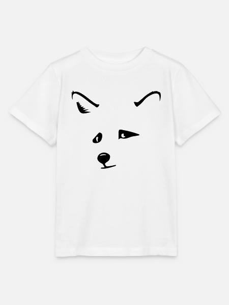 Fuchskopf / fox head (1c) - Stanley/Stella Kinder T-Shirt MINI CREATOR - Weiß