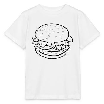 Burger - T-shirt bio MINI CREATOR Stanley/Stella Enfant - blanc - Devant - Maike (125cm)