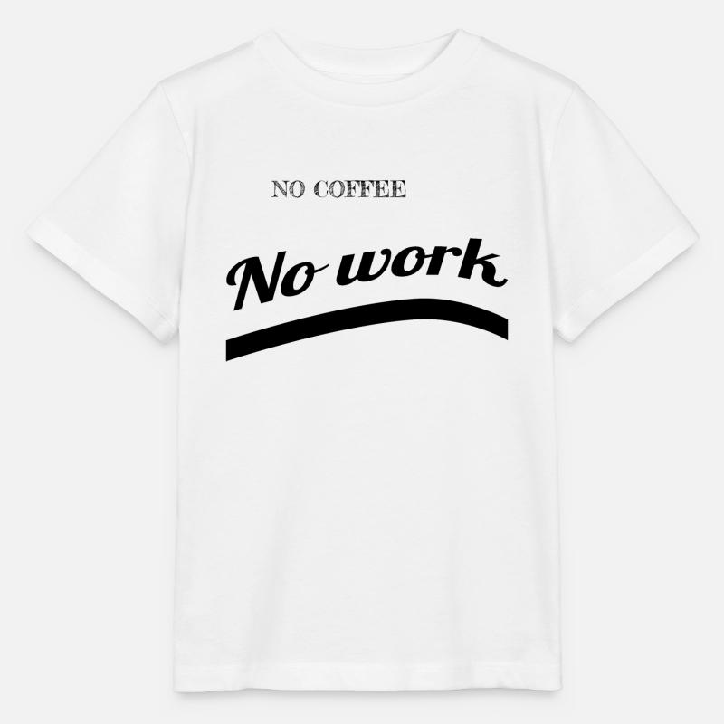 coffee - No coffee - Stanley/Stella Kinder T-Shirt MINI CREATOR  - Weiß