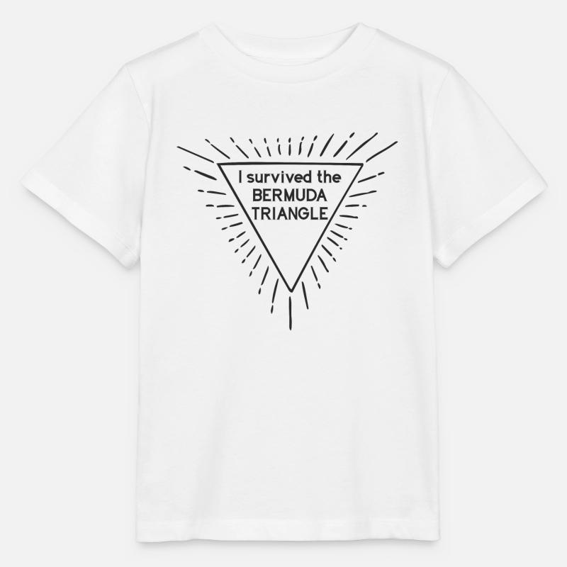 J'ai survécu au triangle des Bermudes - T-shirt bio MINI CREATOR Stanley/Stella Enfant - blanc