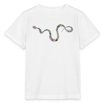 Colorful Snake - Colorful snake - Stanley/Stella MINI CREATOR Kids’ T-Shirt - white - Front - Maike (125cm)