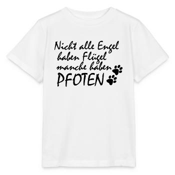 Pfoten Engel - Stanley/Stella Kinder T-Shirt MINI CREATOR  - Weiß - Vorne - Maike (125cm)