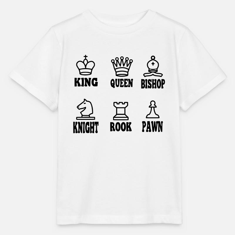 chesse figures on white - Stanley/Stella MINI CREATOR Kids’ T-Shirt - white