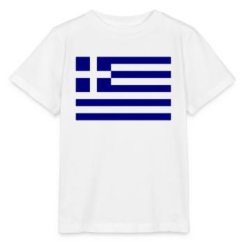 Greece flag - Stanley/Stella MINI CREATOR Kids’ T-Shirt - white - Front - Maike (125cm)