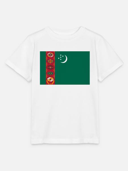 Turkmenistan Flagge - Stanley/Stella Kinder T-Shirt MINI CREATOR - Weiß