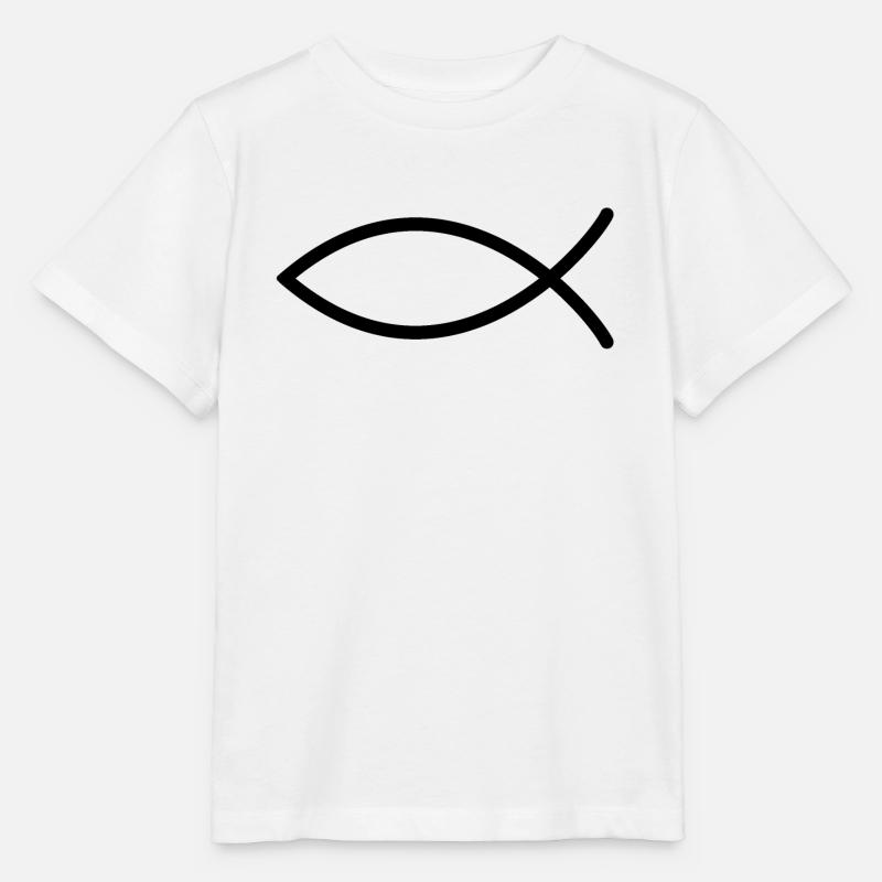 0020 Poisson png - T-shirt bio MINI CREATOR Stanley/Stella Enfant - blanc